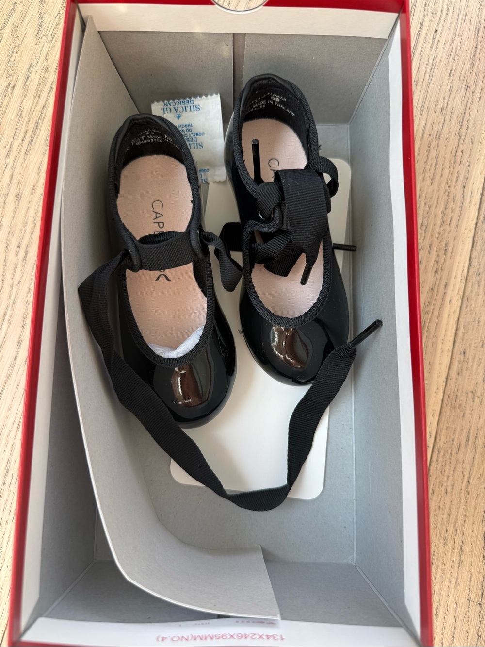 Capezio Baby Girls Black Patent Tap Shoe